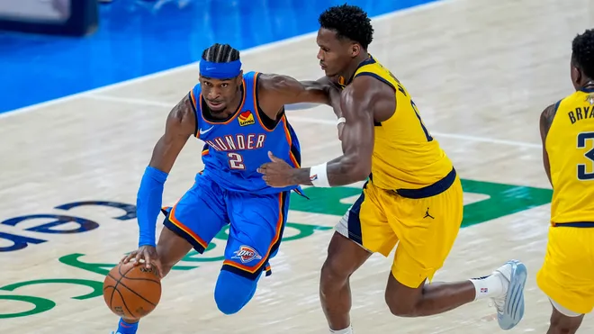 oklahoma city thunder vs indiana pacers match player stats